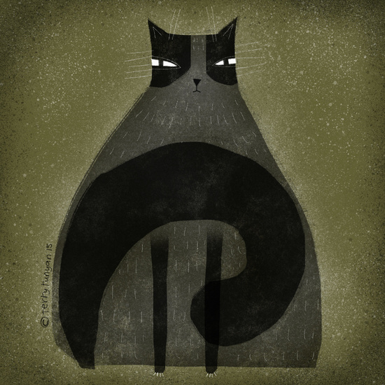 Cat art by Terry Runyan