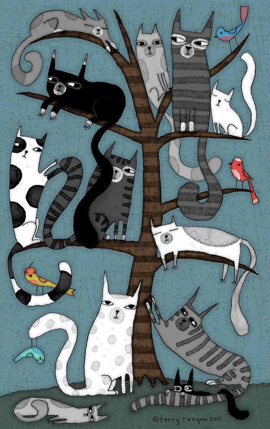 Cat Tree by Terry Runyan